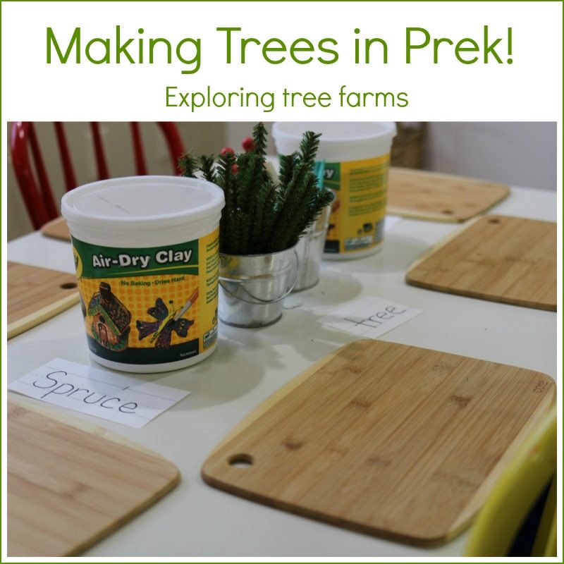 Making trees in Prek!