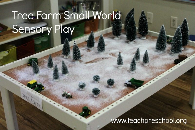 Tree Farm Small World Sensory Play