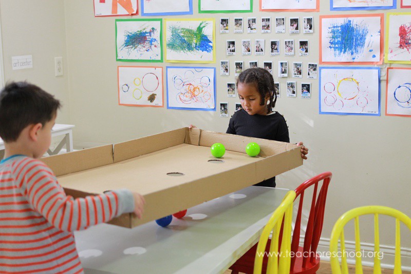 DIY Box Game for Preschool and Prek